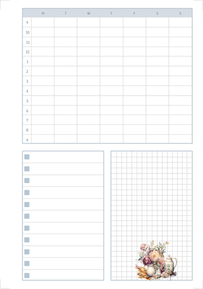 The Seamstress’s Diary – Printable Sewing-Themed Planner, 10-Page Digital Organizer, Vintage Stitching Design, Weekly & Project Pages