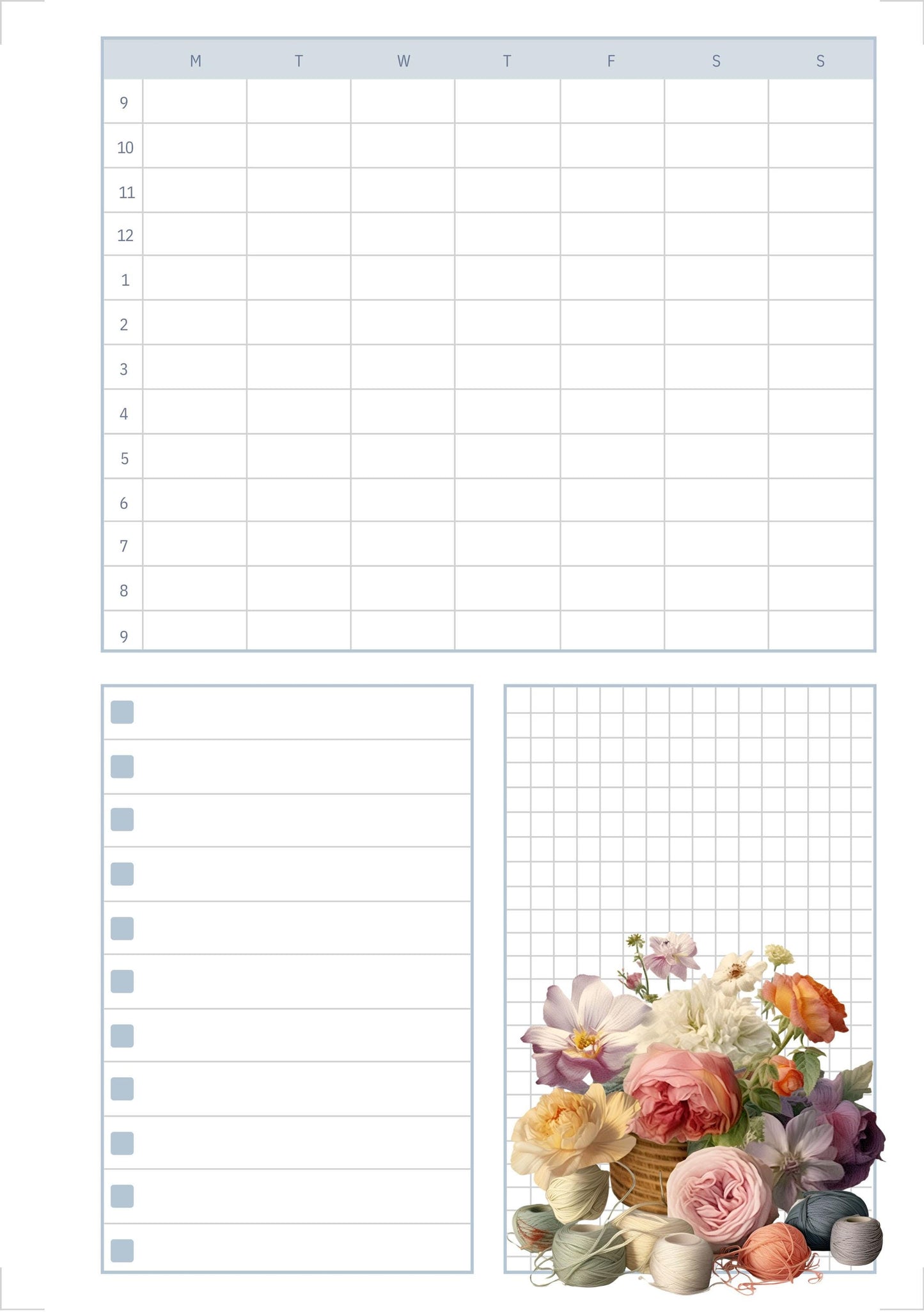 The Seamstress’s Diary – Printable Sewing-Themed Planner, 10-Page Digital Organizer, Vintage Stitching Design, Weekly & Project Pages