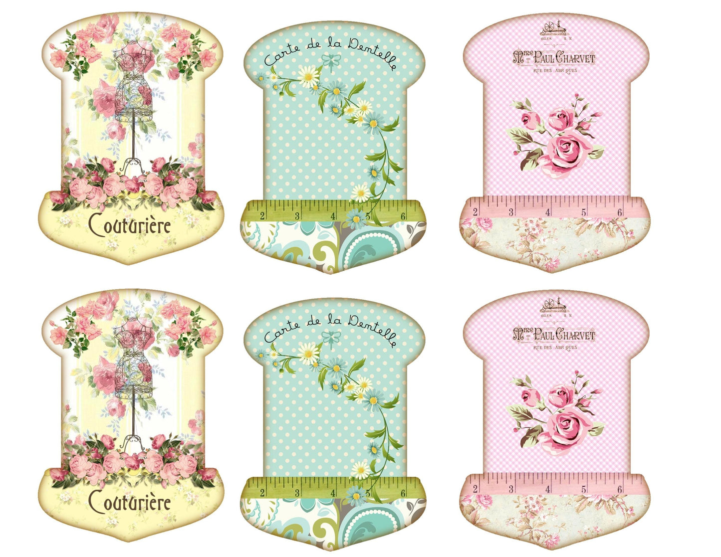 The Seamstress’s Diary: Chronicles of Creativity, Ephemera Pack, Vintage Sewing Junk Journal Kit, Tags, Tickets & Floral Sewing Elements