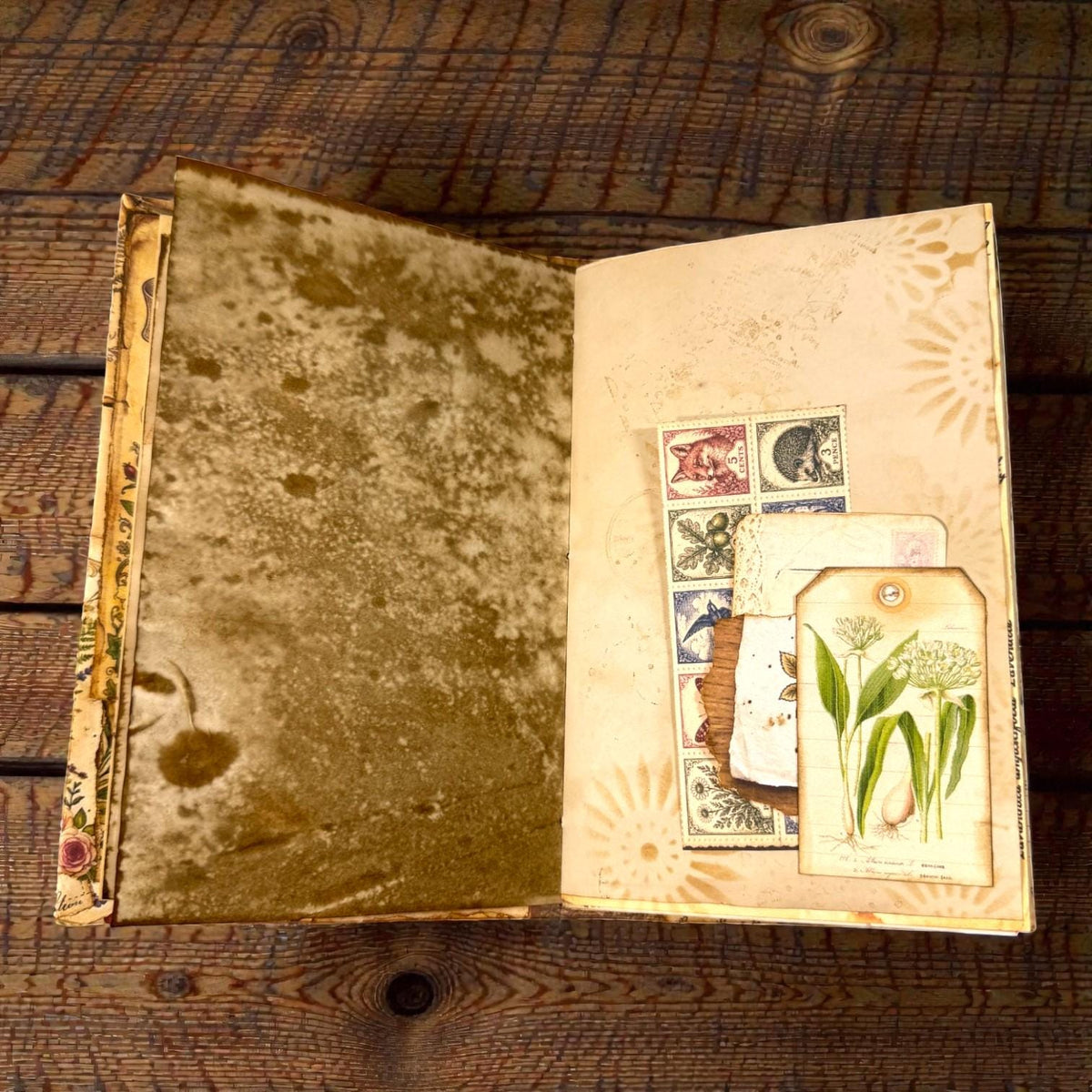 Fox Softcover Writing Notebook |Chosen Pieces Journal | Woodland Fox Ephemera Journal