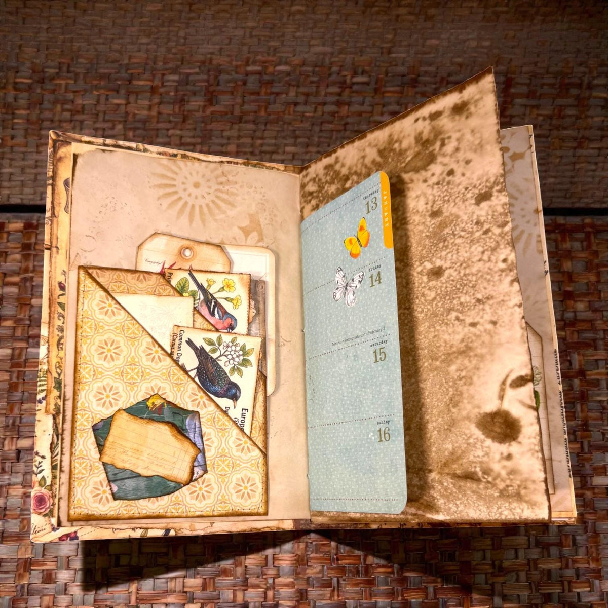 Fox Softcover Writing Notebook |Chosen Pieces Journal | Woodland Fox Ephemera Journal