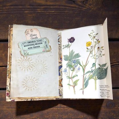 Fox Softcover Writing Notebook |Chosen Pieces Journal | Woodland Fox Ephemera Journal
