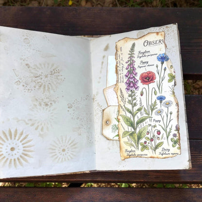 Fox Softcover Writing Notebook |Chosen Pieces Journal | Woodland Fox Ephemera Journal