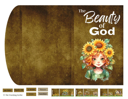 Botanical Field Notes – The Beauty of God Sunflower Folio Set | 8 Printable Journal Pages