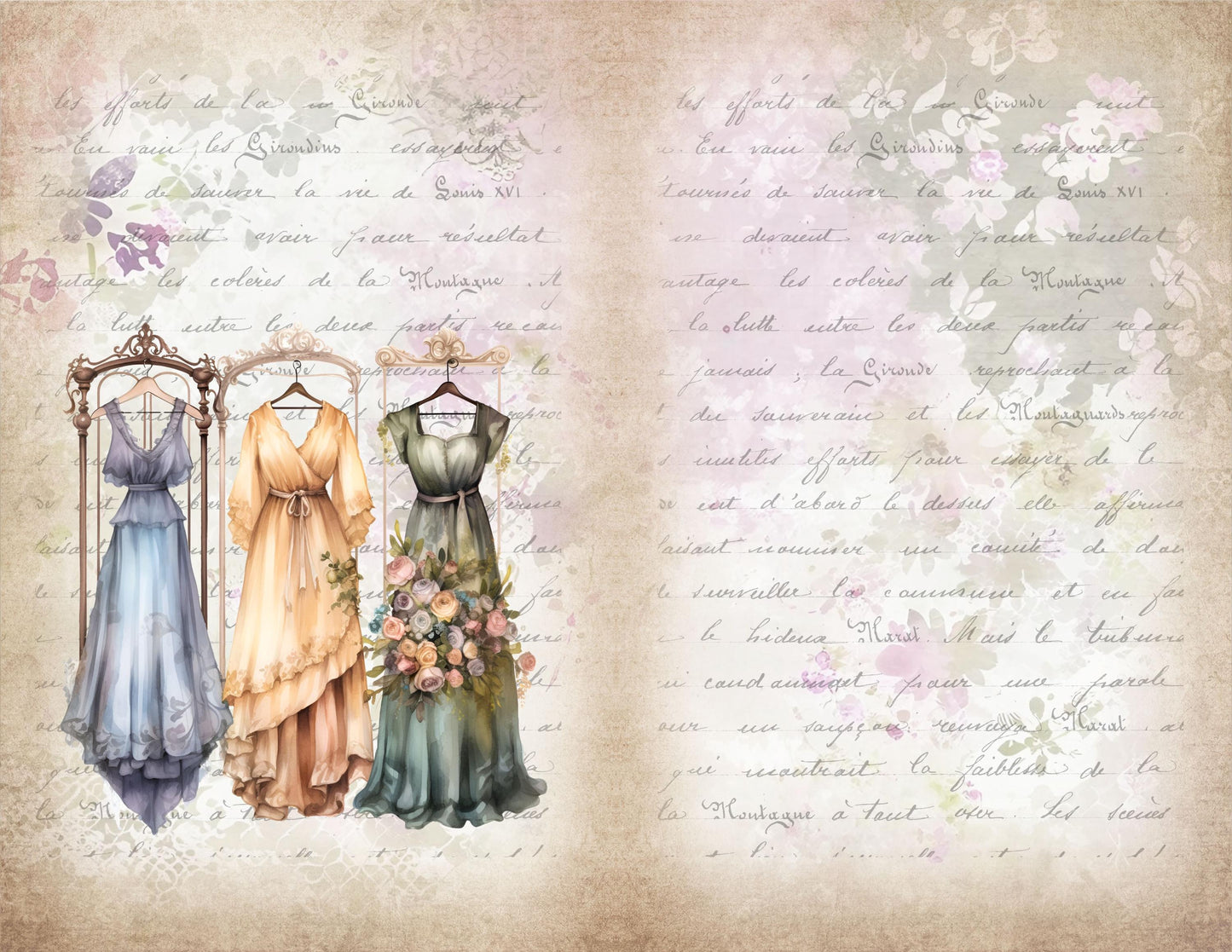 The Seamstress’s Diary Vol. 3 | 24 Page Vintage Sewing Folio Kit | Printable Junk Journal Ephemera