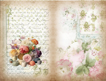 The Seamstress’s Diary Vol. 3 | 24 Page Vintage Sewing Folio Kit | Printable Junk Journal Ephemera