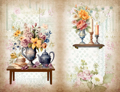 The Seamstress’s Diary Vol. 3 | 24 Page Vintage Sewing Folio Kit | Printable Junk Journal Ephemera