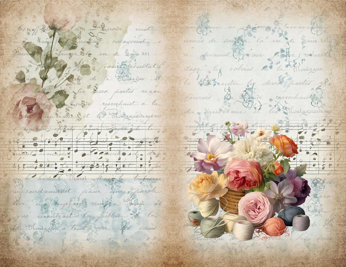 The Seamstress’s Diary Vol. 3 | 24 Page Vintage Sewing Folio Kit | Printable Junk Journal Ephemera
