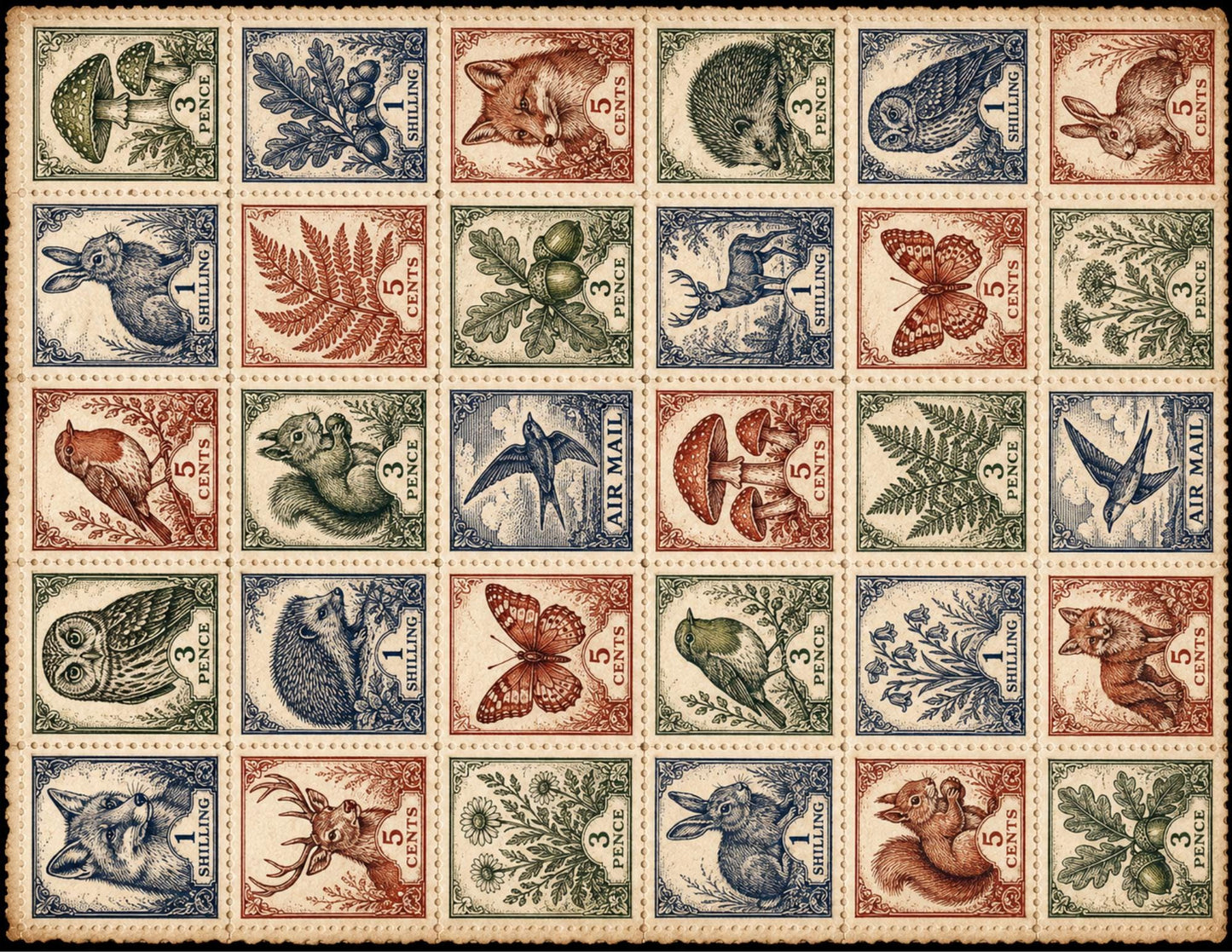 Victorian Archive Labels & Specimen Cards | Printable Natural History Ephemera | Junk Journal Printable Kit