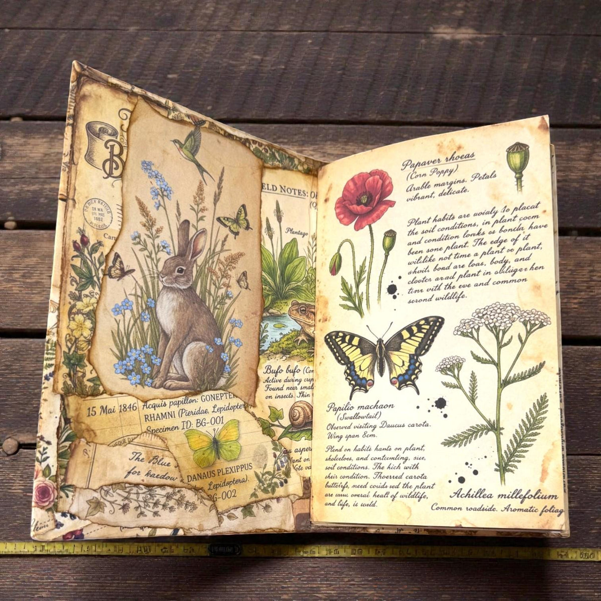 Fox Softcover Writing Notebook |Chosen Pieces Journal | Woodland Fox Ephemera Journal