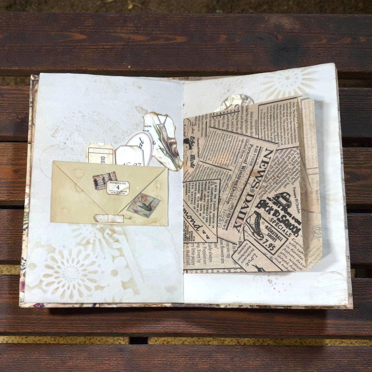 Fox Softcover Writing Notebook |Chosen Pieces Journal | Woodland Fox Ephemera Journal