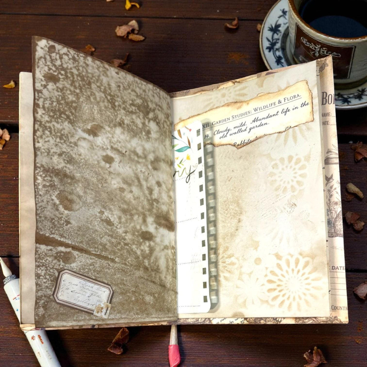 Fox Softcover Writing Notebook |Chosen Pieces Journal | Woodland Fox Ephemera Journal
