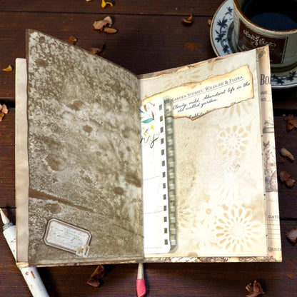 Fox Softcover Writing Notebook |Chosen Pieces Journal | Woodland Fox Ephemera Journal