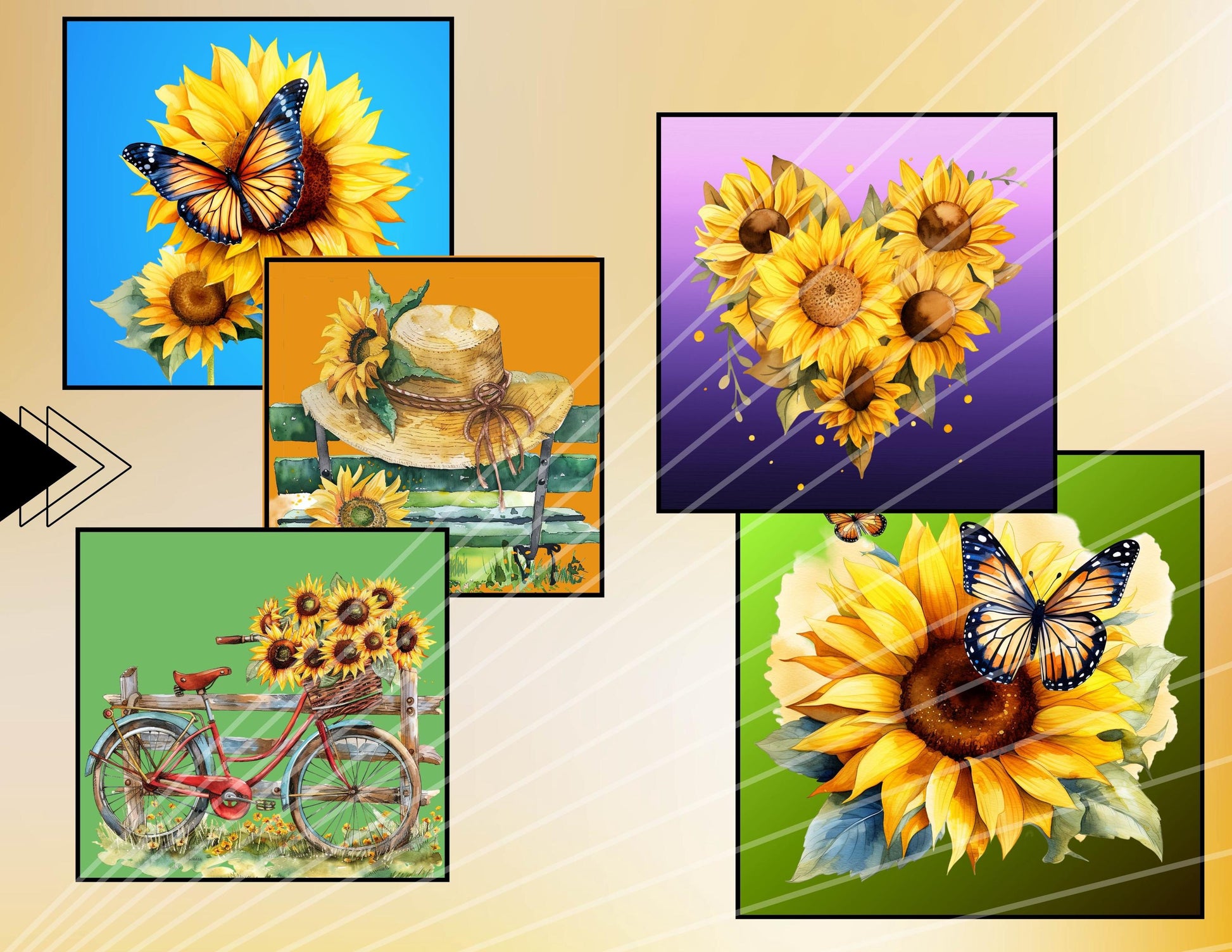 Beauty of God & Sunflowers Printable Junk Journal Kit | 27 Faith-Based Pages + Bible Study Bonus