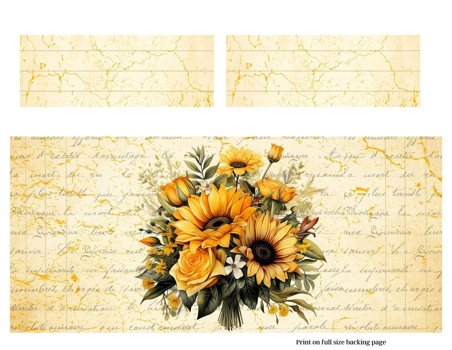 Accordion File Folder The Beauty of God & Sunflowers Collection | Printable Vintage Sunflower Storage Junk Journal Kit Bible Study Ephemera
