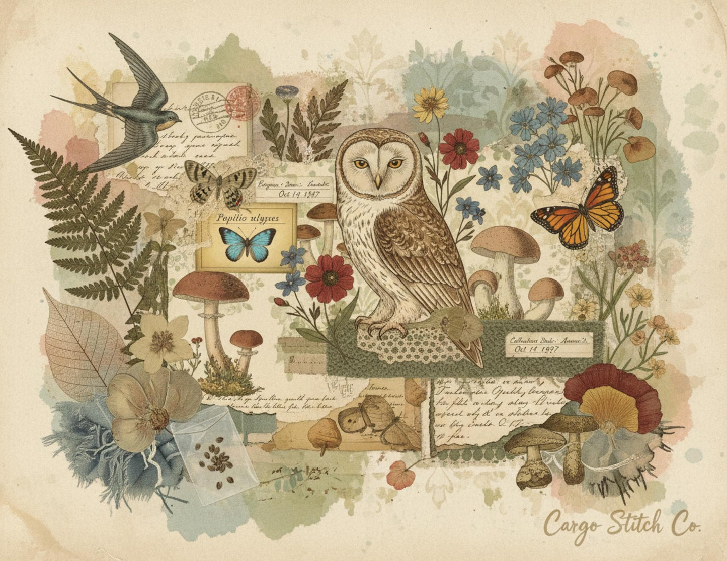 Nature Study Society Journal Kit | 13 Printable Nature Journal Pages | Birds, Butterflies, Ferns & Mushroom Field Notes