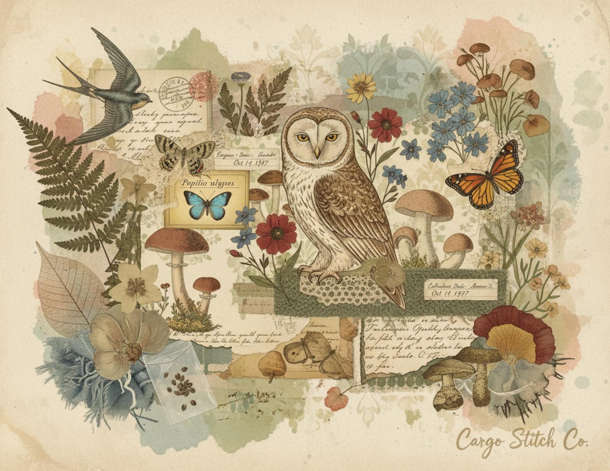 Nature Study Society Journal Kit | 13 Printable Nature Journal Pages | Birds, Butterflies, Ferns & Mushroom Field Notes