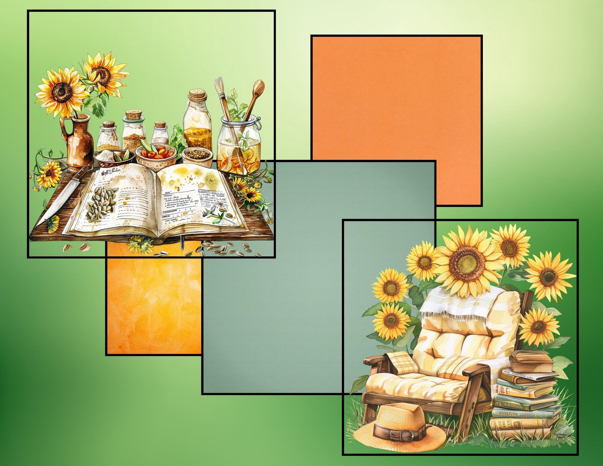 Beauty of God & Sunflowers Printable Junk Journal Kit | 27 Faith-Based Pages + Bible Study Bonus