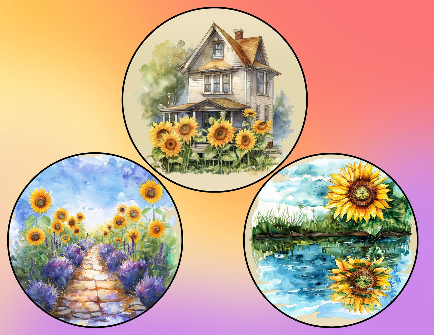 Beauty of God & Sunflowers Printable Junk Journal Kit | 27 Faith-Based Pages + Bible Study Bonus