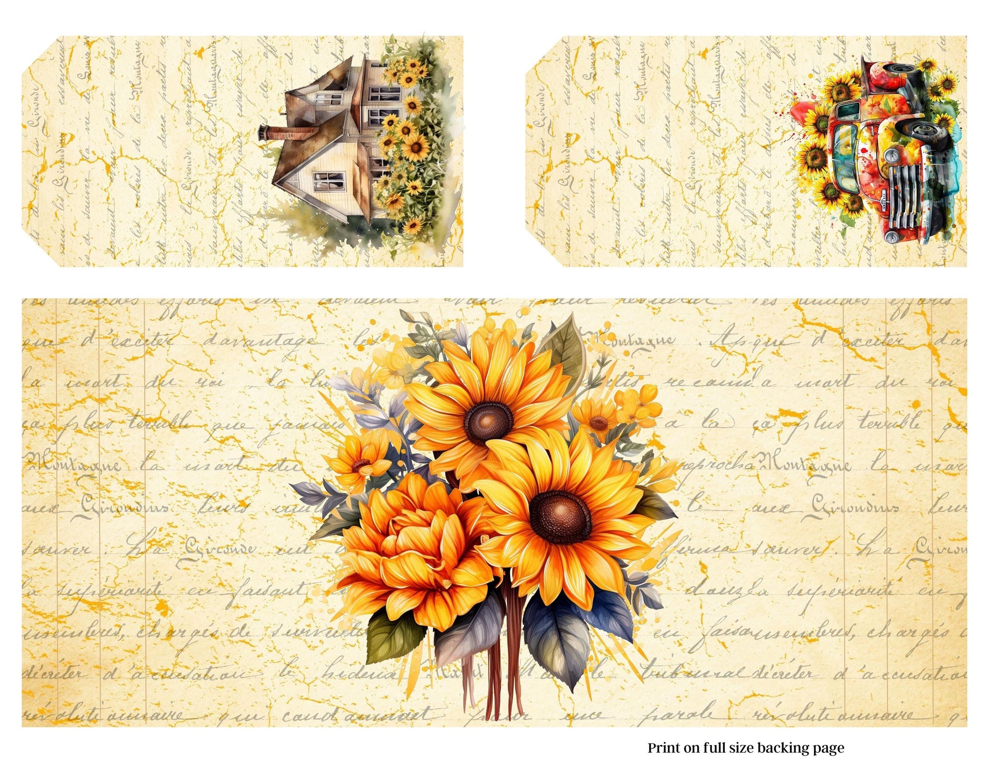 Accordion File Folder The Beauty of God & Sunflowers Collection | Printable Vintage Sunflower Storage Junk Journal Kit Bible Study Ephemera