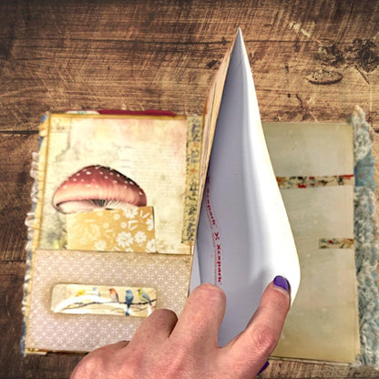 Enchanted Fairy Expandable Junk Journal | Handmade Fairy Journal | 90 Pages | 15 Pockets | Ephemera & Fabric Bundle