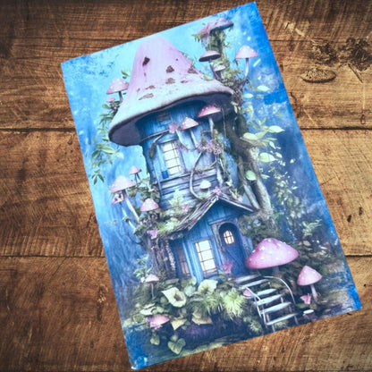 Enchanted Fairy Expandable Junk Journal | Handmade Fairy Journal | 90 Pages | 15 Pockets | Ephemera & Fabric Bundle