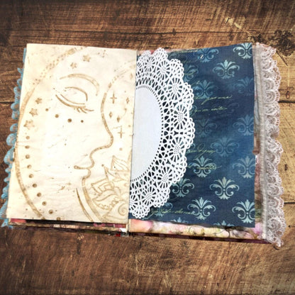 Enchanted Fairy Expandable Junk Journal | Handmade Fairy Journal | 90 Pages | 15 Pockets | Ephemera & Fabric Bundle