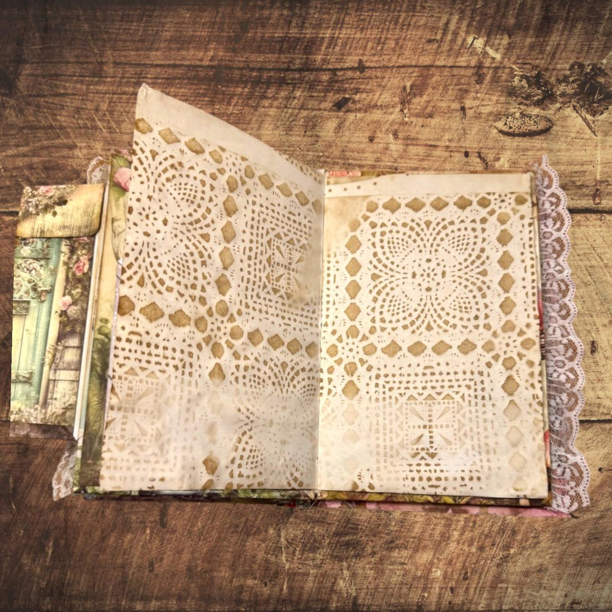 Enchanted Fairy Expandable Junk Journal | Handmade Fairy Journal | 90 Pages | 15 Pockets | Ephemera & Fabric Bundle