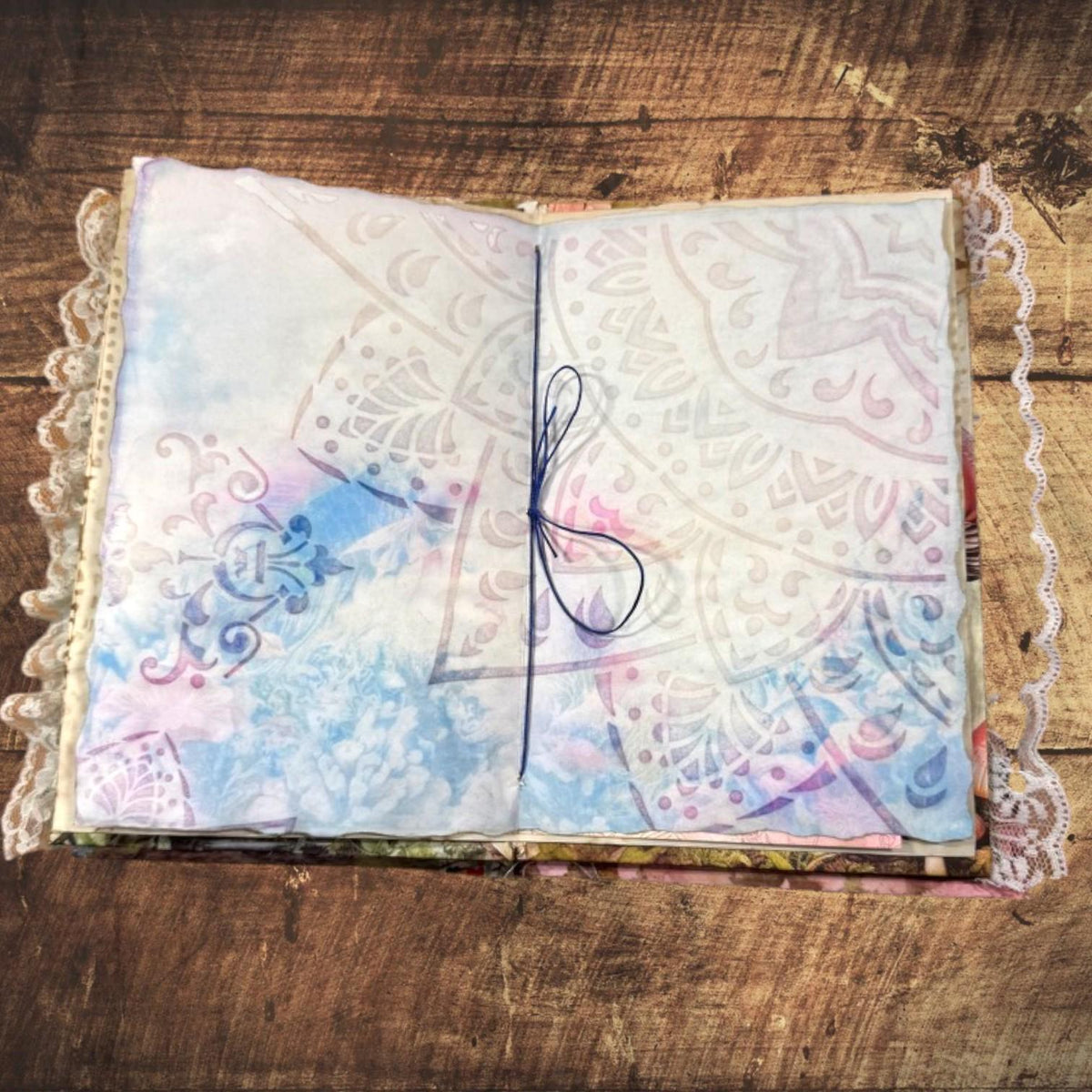 Enchanted Fairy Expandable Junk Journal | Handmade Fairy Journal | 90 Pages | 15 Pockets | Ephemera & Fabric Bundle