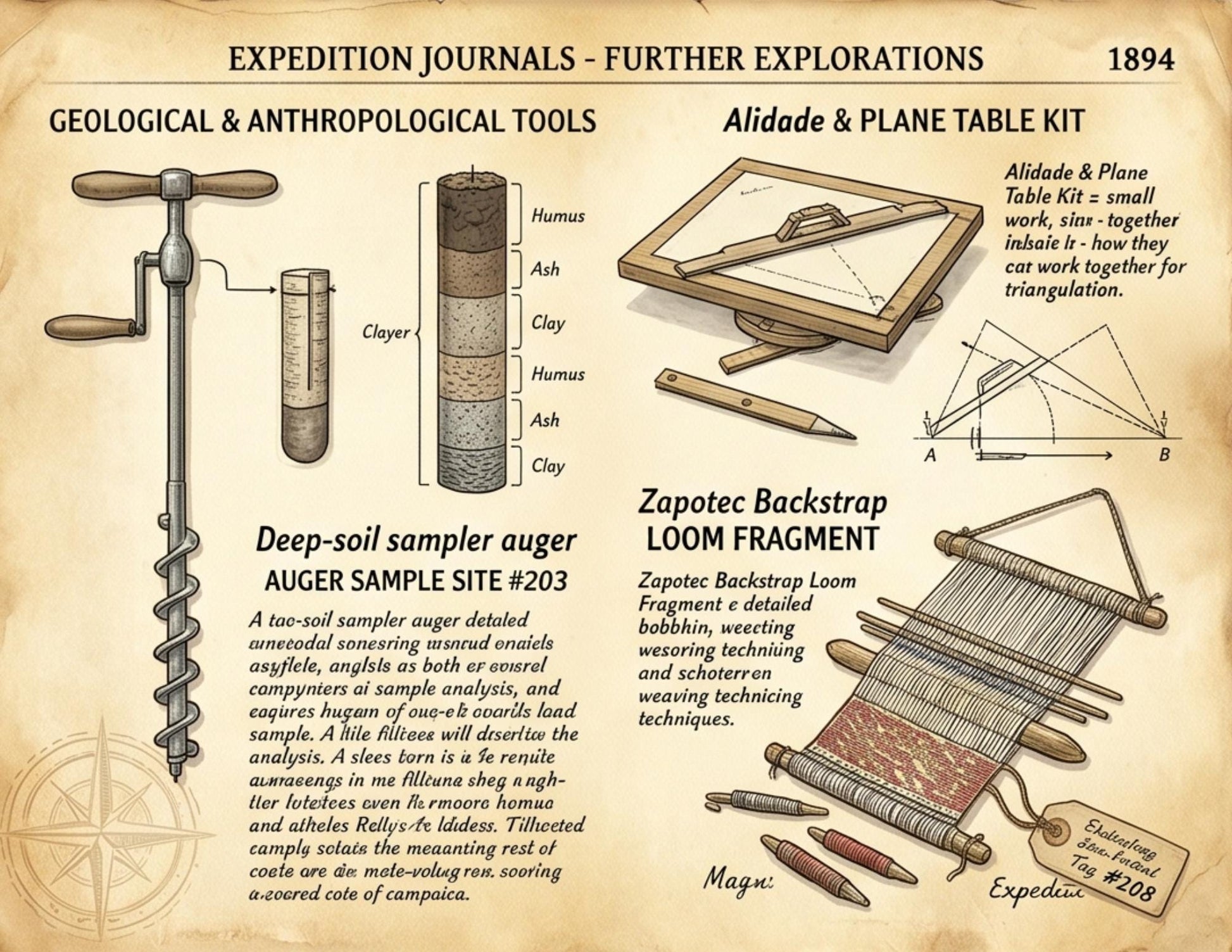 Mexico Expedition Journals Collection | 10 Printable Vintage Explorer Papers | Botanical Maps & Scientific Ephemera | Digital Download