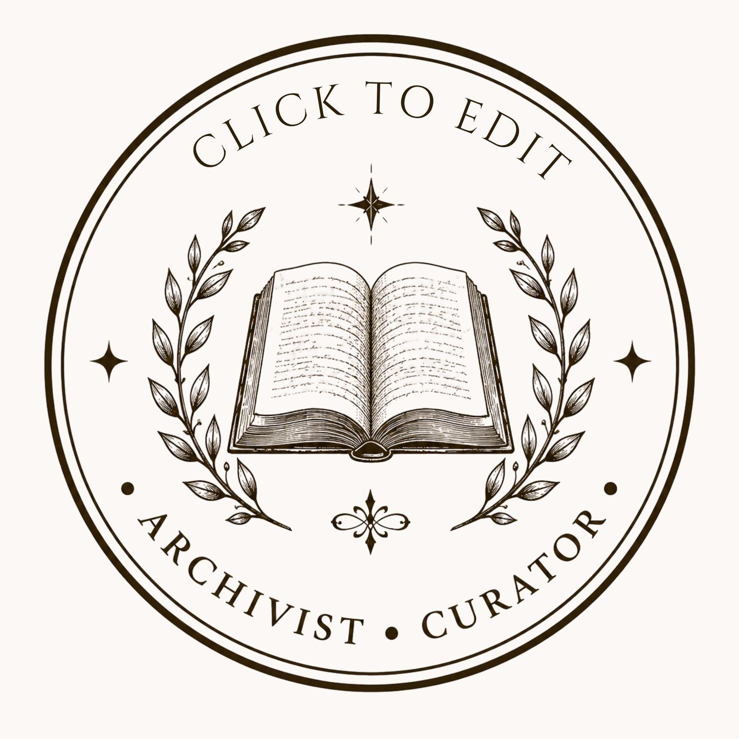 10 Editable Heritage Seal Templates | Canva Vintage Logo Set | Custom Family Crest | Archive & Cottage Branding | Printable Stamp Design