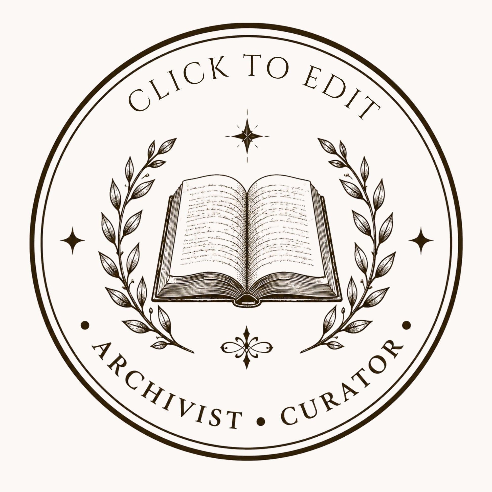 10 Editable Heritage Seal Templates | Canva Vintage Logo Set | Custom Family Crest | Archive & Cottage Branding | Printable Stamp Design