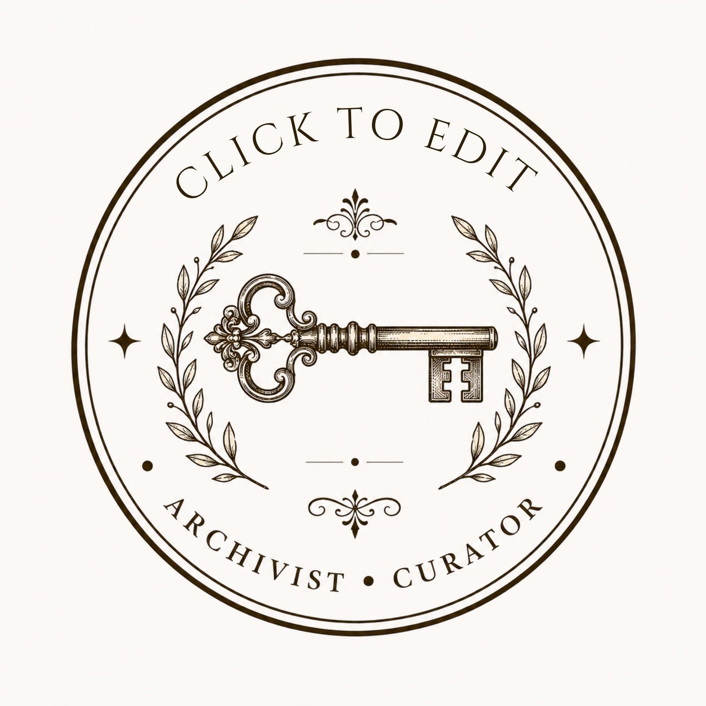 10 Editable Heritage Seal Templates | Canva Vintage Logo Set | Custom Family Crest | Archive & Cottage Branding | Printable Stamp Design