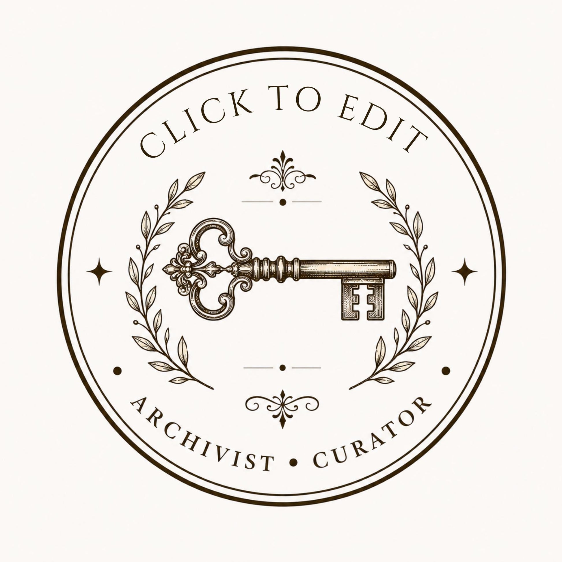 10 Editable Heritage Seal Templates | Canva Vintage Logo Set | Custom Family Crest | Archive & Cottage Branding | Printable Stamp Design