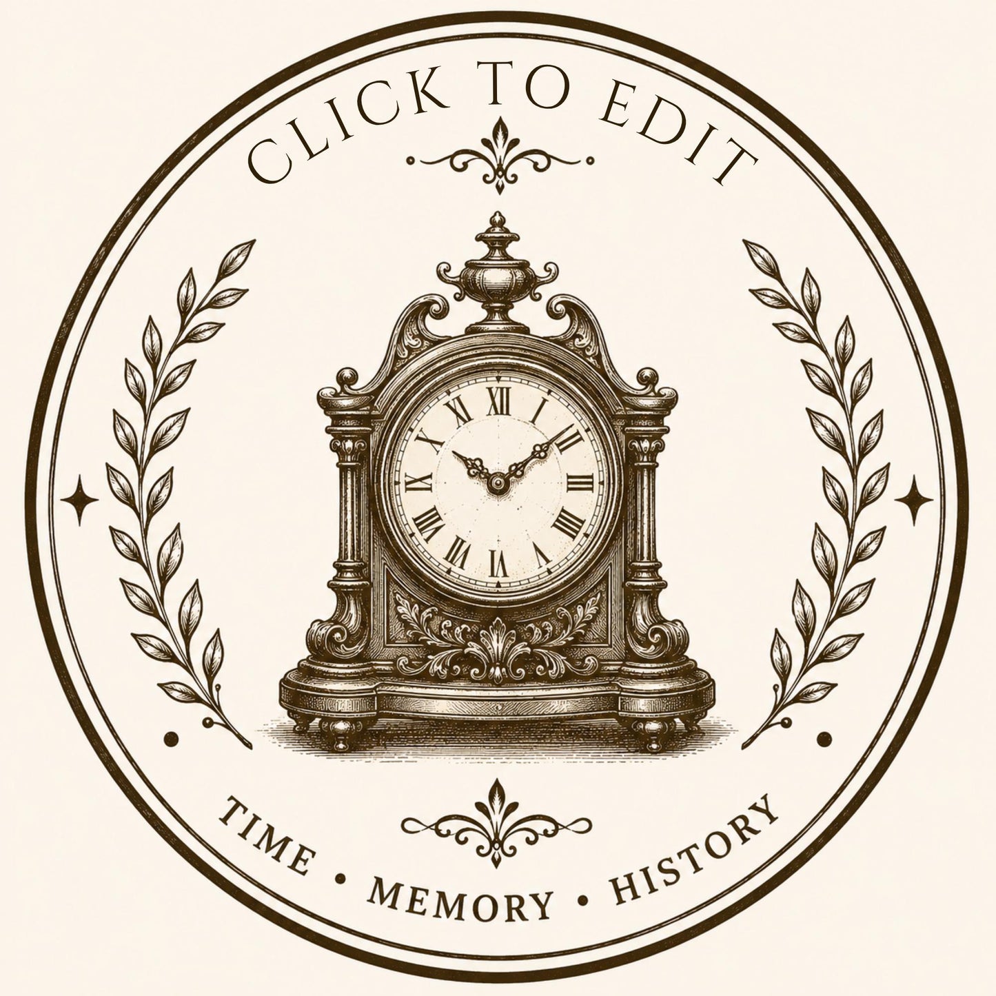 10 Editable Heritage Seal Templates | Canva Vintage Logo Set | Custom Family Crest | Archive & Cottage Branding | Printable Stamp Design