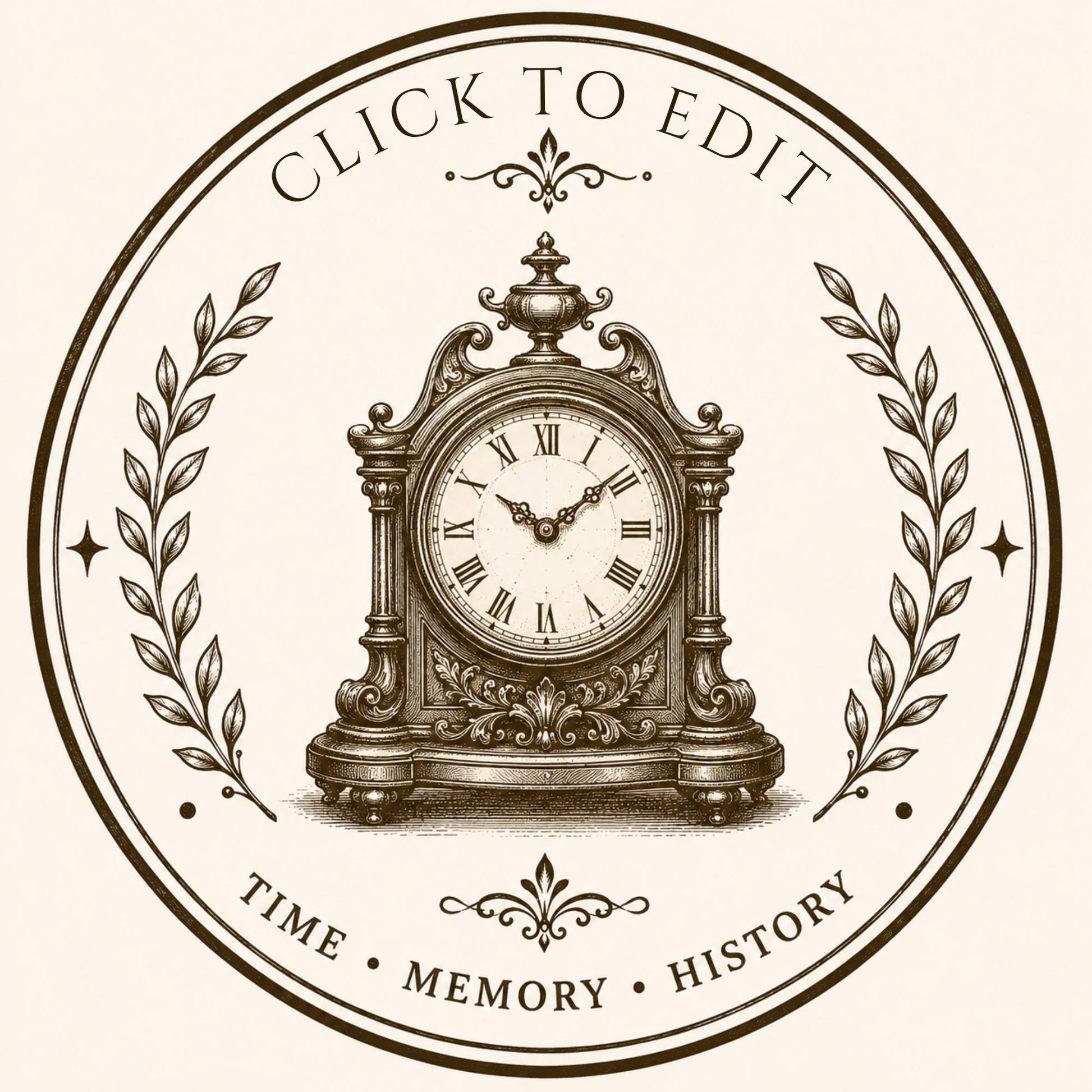 10 Editable Heritage Seal Templates | Canva Vintage Logo Set | Custom Family Crest | Archive & Cottage Branding | Printable Stamp Design