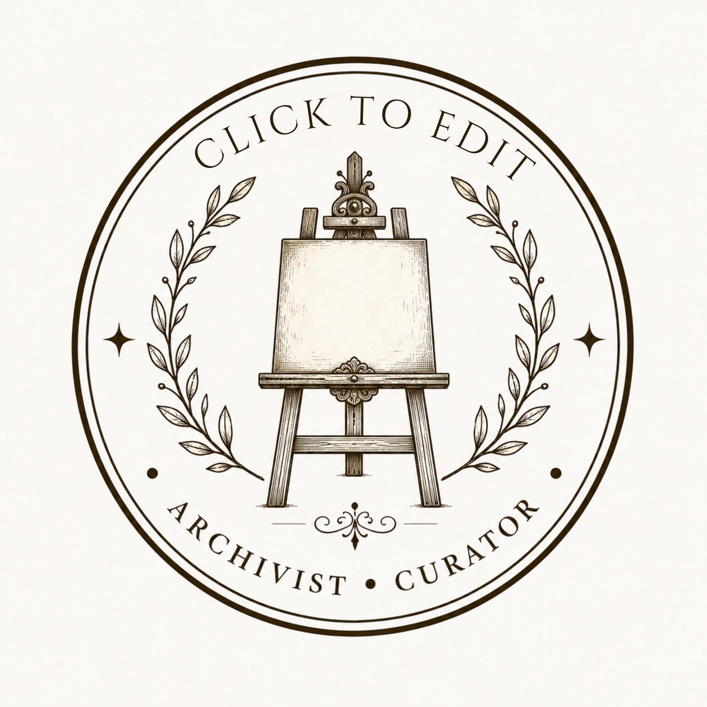 10 Editable Heritage Seal Templates | Canva Vintage Logo Set | Custom Family Crest | Archive & Cottage Branding | Printable Stamp Design