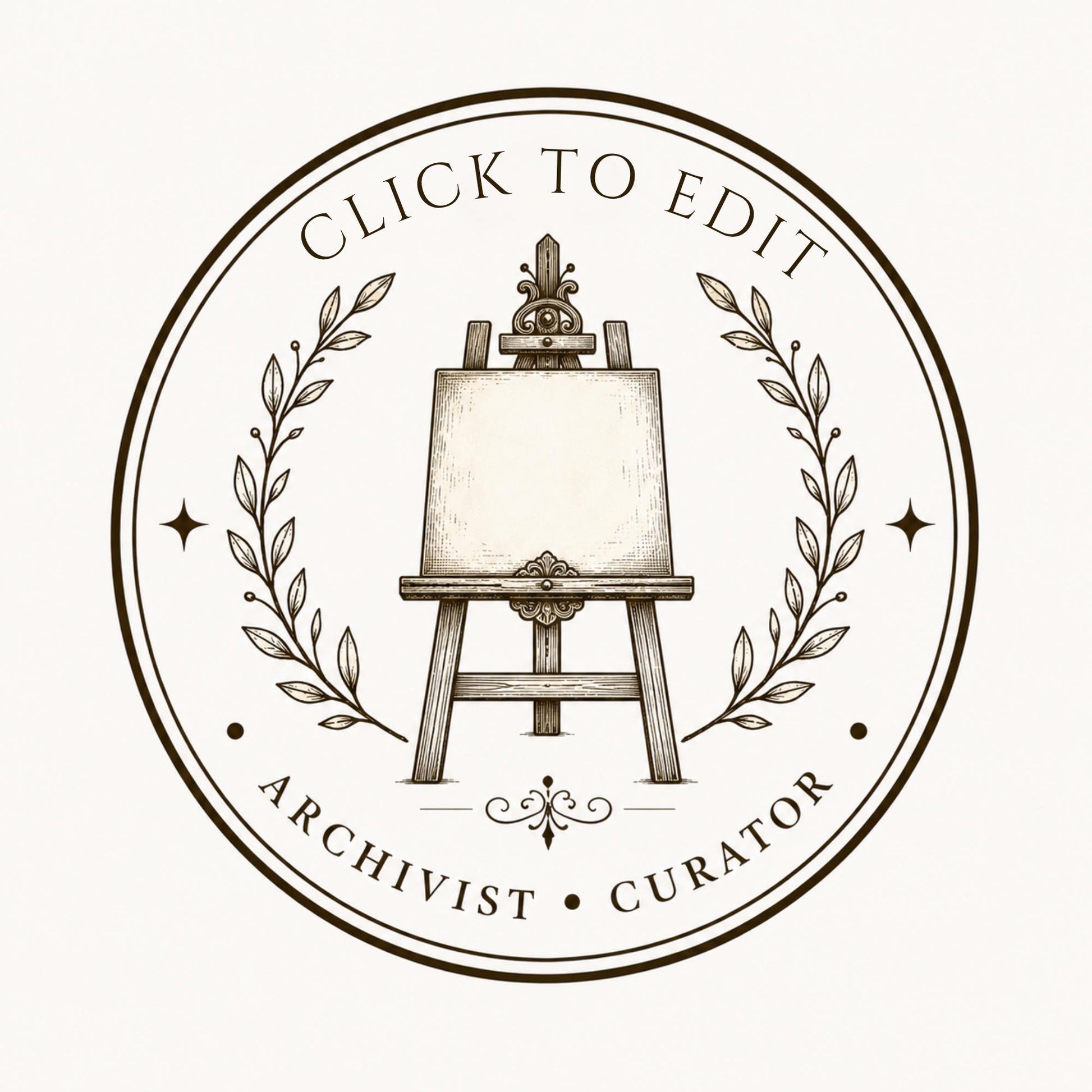 10 Editable Heritage Seal Templates | Canva Vintage Logo Set | Custom Family Crest | Archive & Cottage Branding | Printable Stamp Design