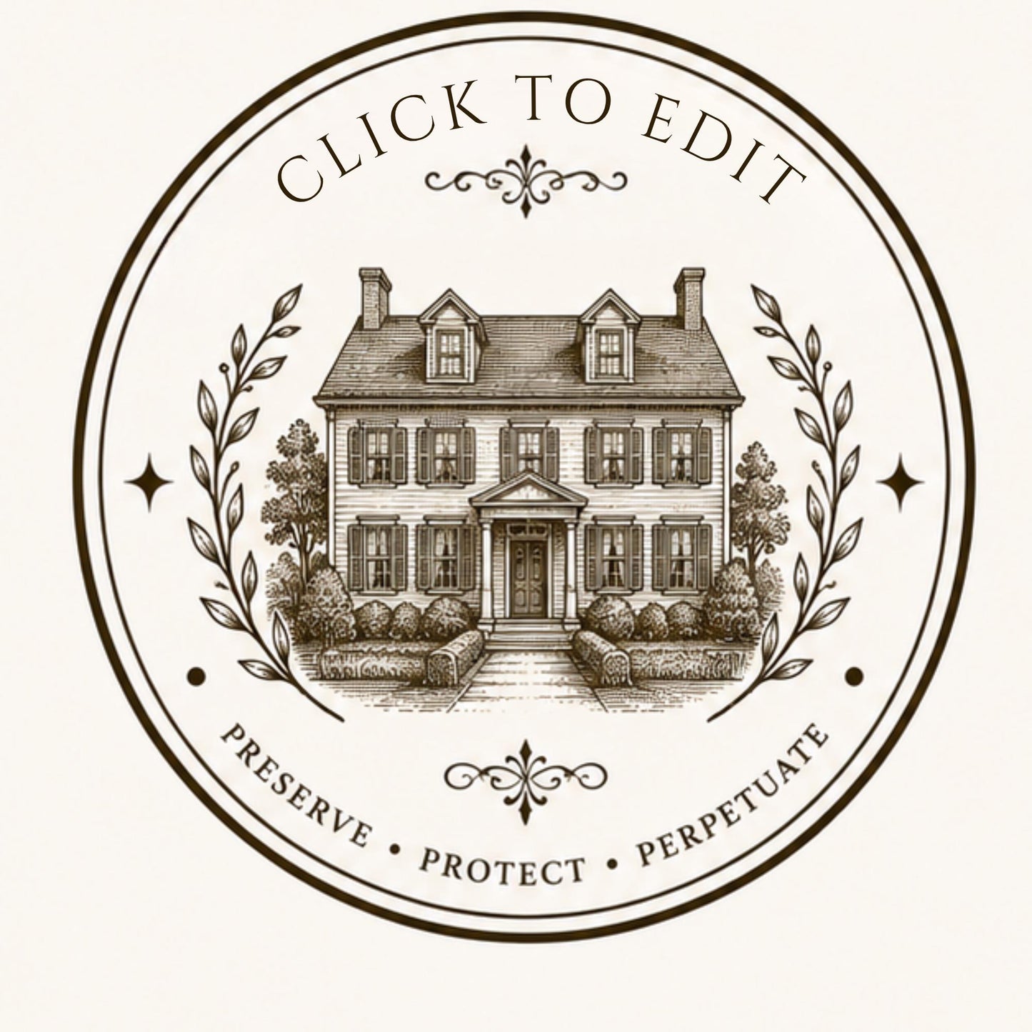 10 Editable Heritage Seal Templates | Canva Vintage Logo Set | Custom Family Crest | Archive & Cottage Branding | Printable Stamp Design