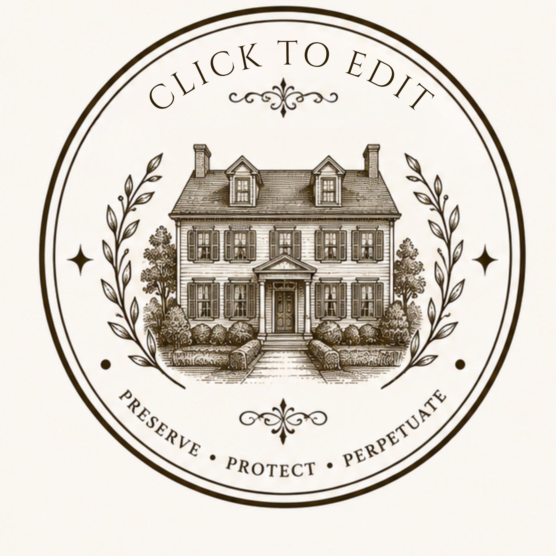 10 Editable Heritage Seal Templates | Canva Vintage Logo Set | Custom Family Crest | Archive & Cottage Branding | Printable Stamp Design