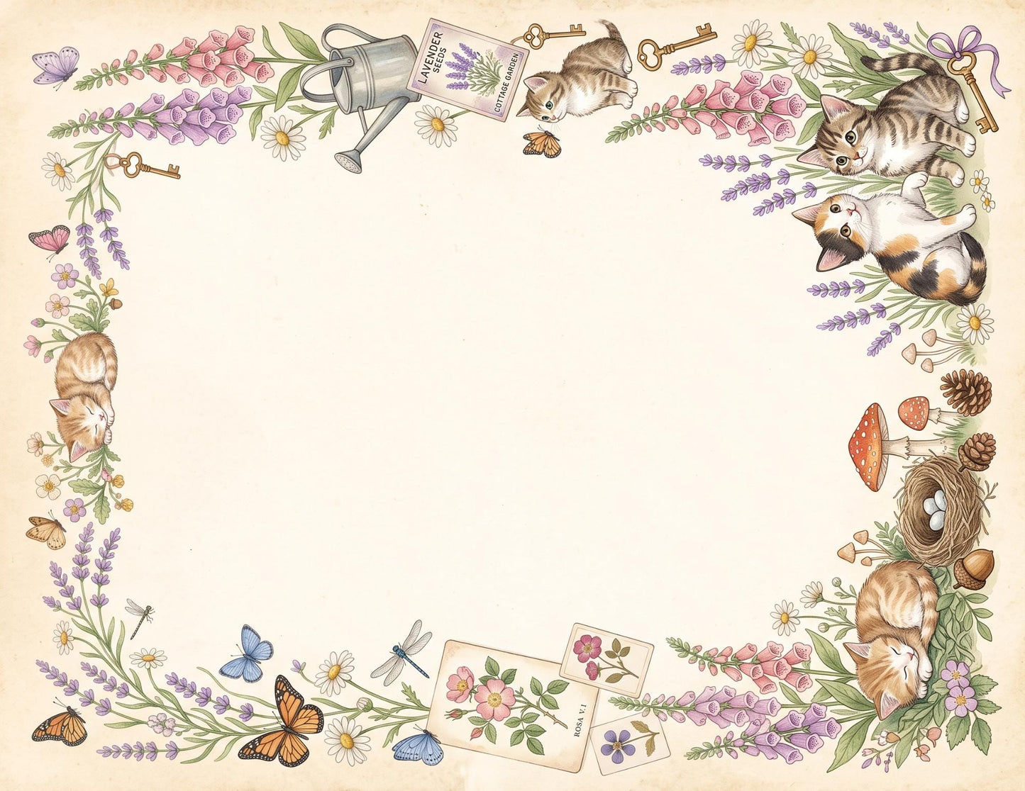 Eleanor & Grace Accordion File Folder | Garden Journal Printable | 18 Page Digital Kit | Junk Journal | Instant Download