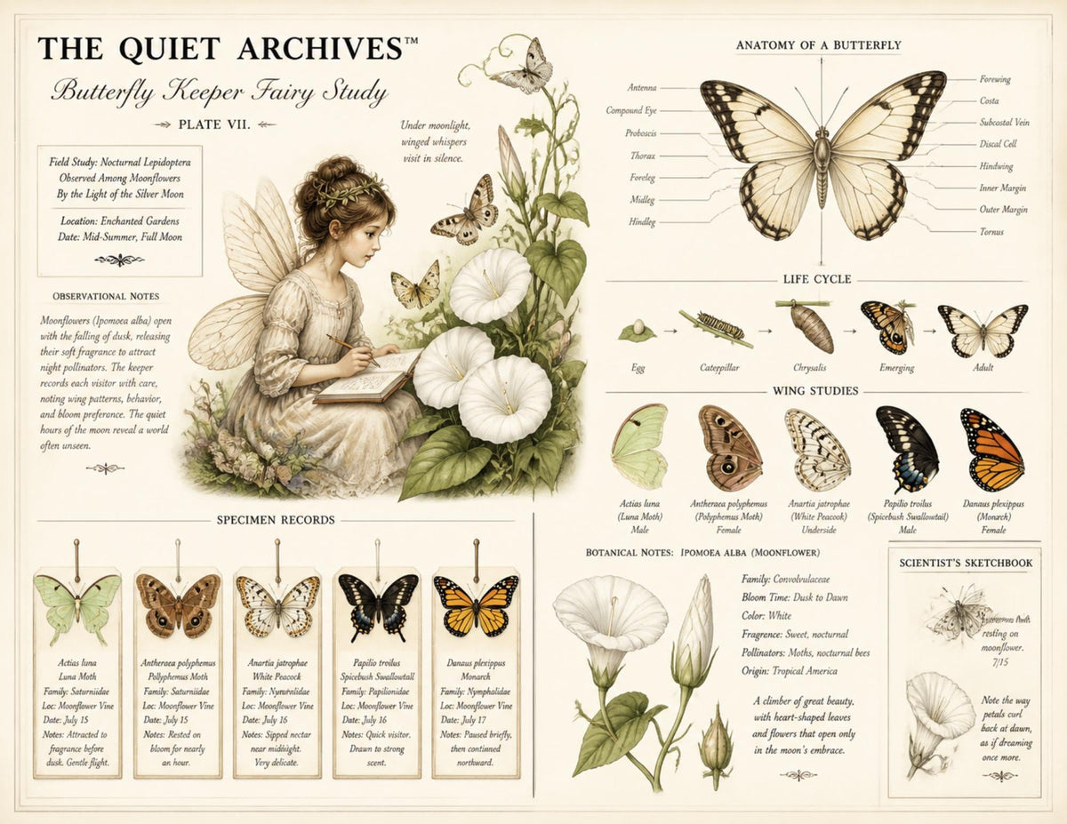 Fairy Naturalist Garden Junk Journal Ephemera Pack, The Quiet Archives, Botanical Fairy Papers, Handmade Journal Bundle