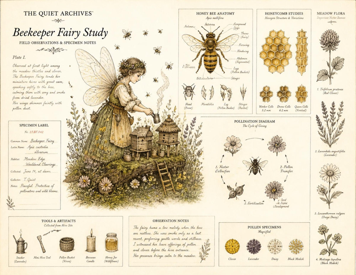 Fairy Naturalist Garden Junk Journal Ephemera Pack, The Quiet Archives, Botanical Fairy Papers, Handmade Journal Bundle