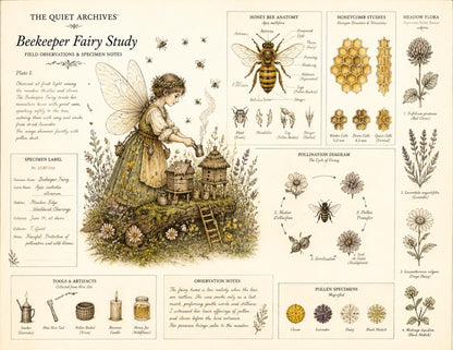 Fairy Naturalist Garden Junk Journal Ephemera Pack, The Quiet Archives, Botanical Fairy Papers, Handmade Journal Bundle
