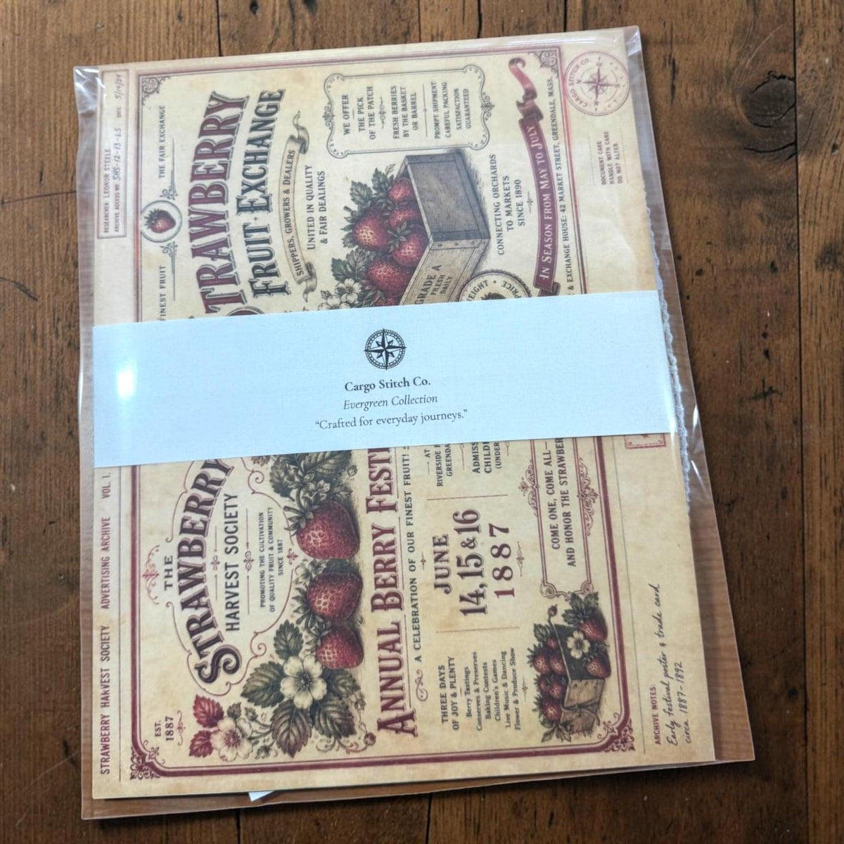 Strawberry Harvest Society Garden Records | Junk Journal Ephemera Pack | Vintage Strawberry Botanical Papers | Handmade Journal