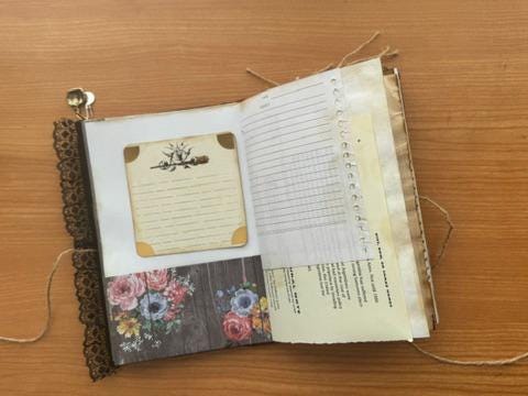 Potion Keeper’s Ledger Halloween Junk Journal, 80 Pages, 50+ Ephemera, October Coven Grimoire, Handmade Gothic Journal