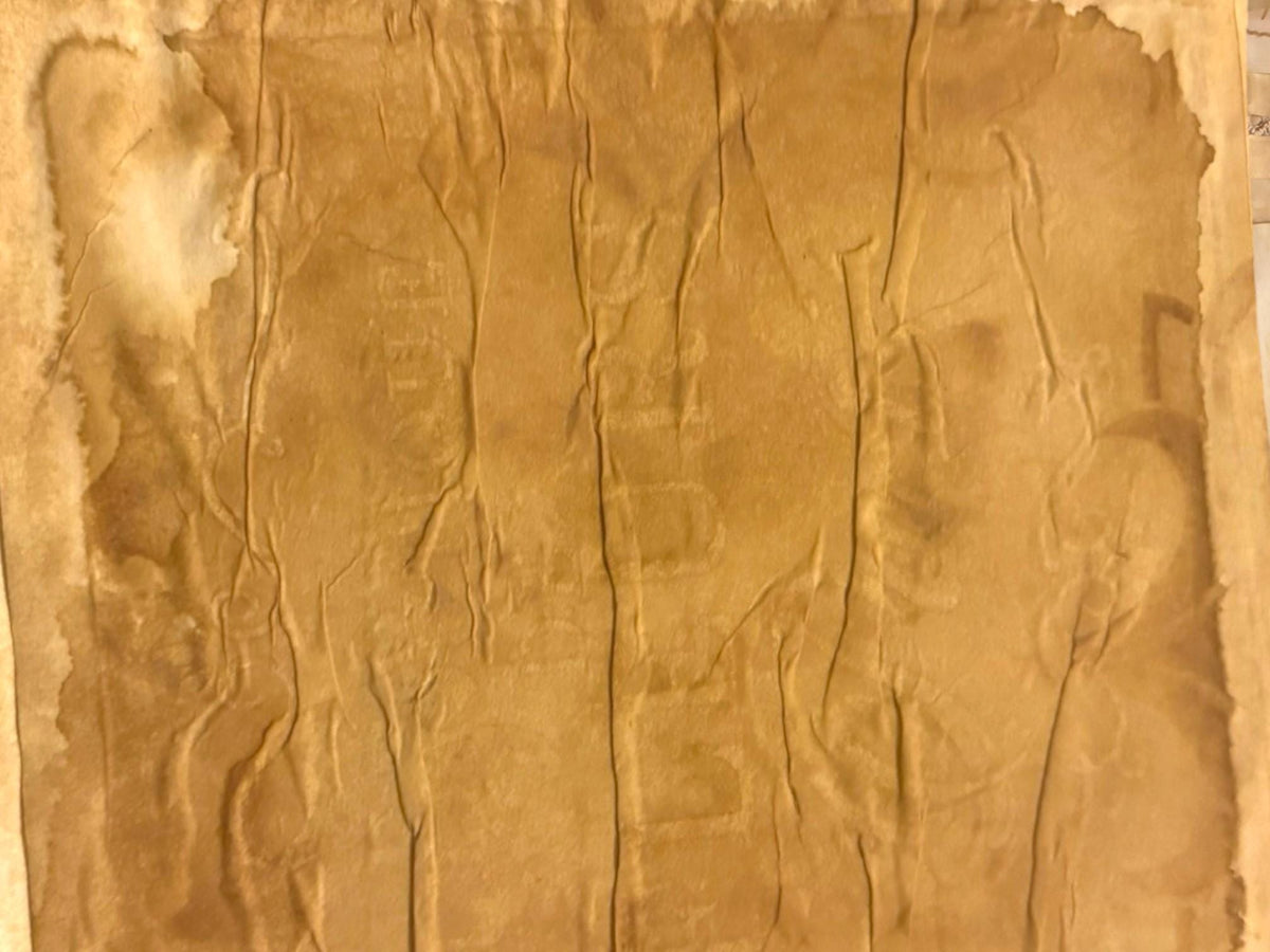 Coffee Dyed Paper & Tea Dyed Paper for Junk Journals | Handmade Stenciled, Mottled, Aged, Vintage Paper With Ephemera Pack