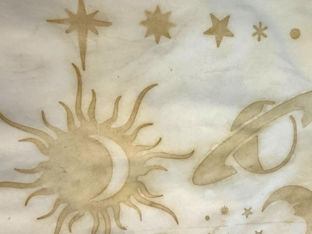 Coffee Dyed Paper & Tea Dyed Paper for Junk Journals | Handmade Stenciled, Mottled, Aged, Vintage Paper With Ephemera Pack