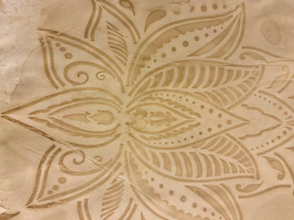 Coffee Dyed Paper & Tea Dyed Paper for Junk Journals | Handmade Stenciled, Mottled, Aged, Vintage Paper With Ephemera Pack