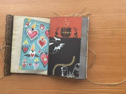 Potion Keeper’s Ledger Halloween Junk Journal, 80 Pages, 50+ Ephemera, October Coven Grimoire, Handmade Gothic Journal